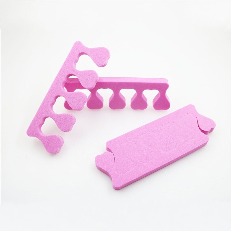 5Pcs/Lot Soft Foam Sponge Toe Separator Finger Separator Pink Heart Nail Polish Protector Feet Care Manicure Pedicure Tool STS01