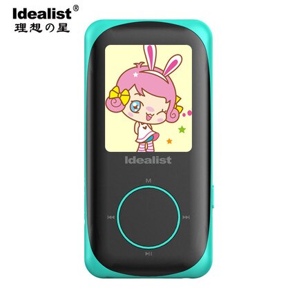 Deporte idealista HIFI MP3 Running MP3 Player 1,8 pulgadas sin pérdidas reproductor MP4 Grabación de imagen Video TF con auricular altavoz de brazalete: Blue / 4 GB