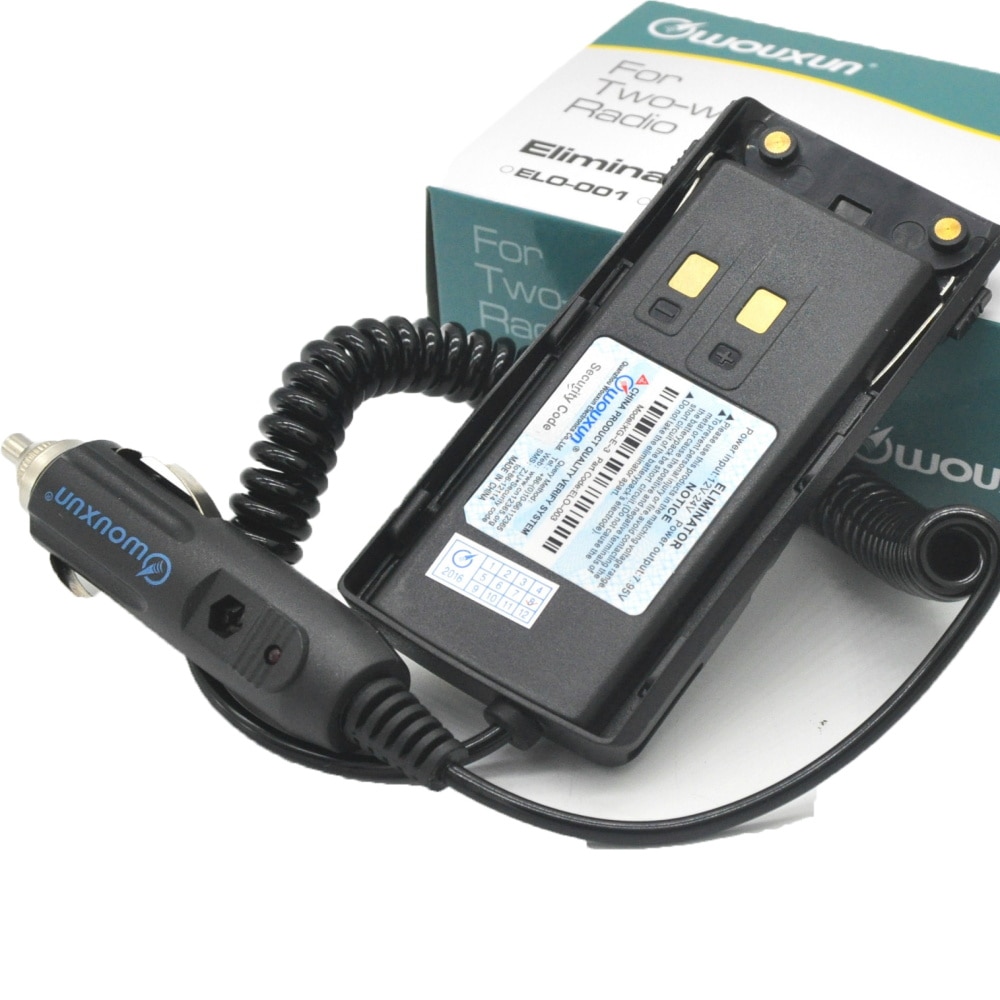 Original Wouxun KG-UV9D Radio Car Charger Battery Eliminator for Wouxun Walkie Talkie Transceiver KG-UV9D Plus Portable Radio