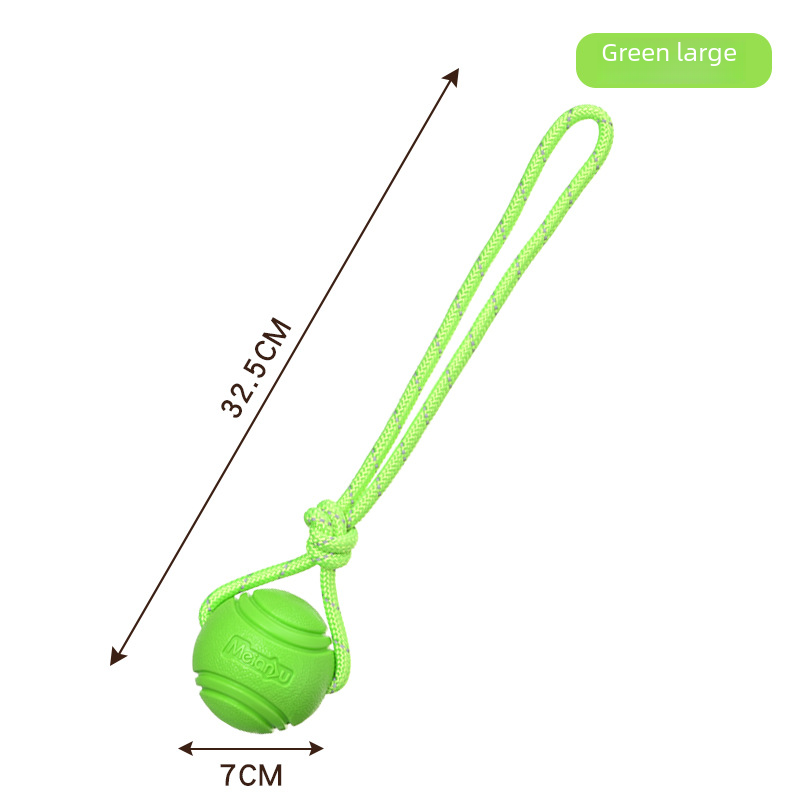 Dog Toy Ball Elastic Bite Resistant Solid Large Medium Small Dogs Boredom Buster Tpr Ball Pet Training Pet Toy Bite: Silver