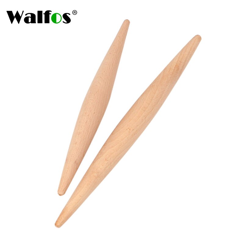 Walfos 23 cm /28 cm kagerulle træ fondant kagedej rulle non-stick madlavning værktøj gadgets pasta dumpling skin maker dobbelt