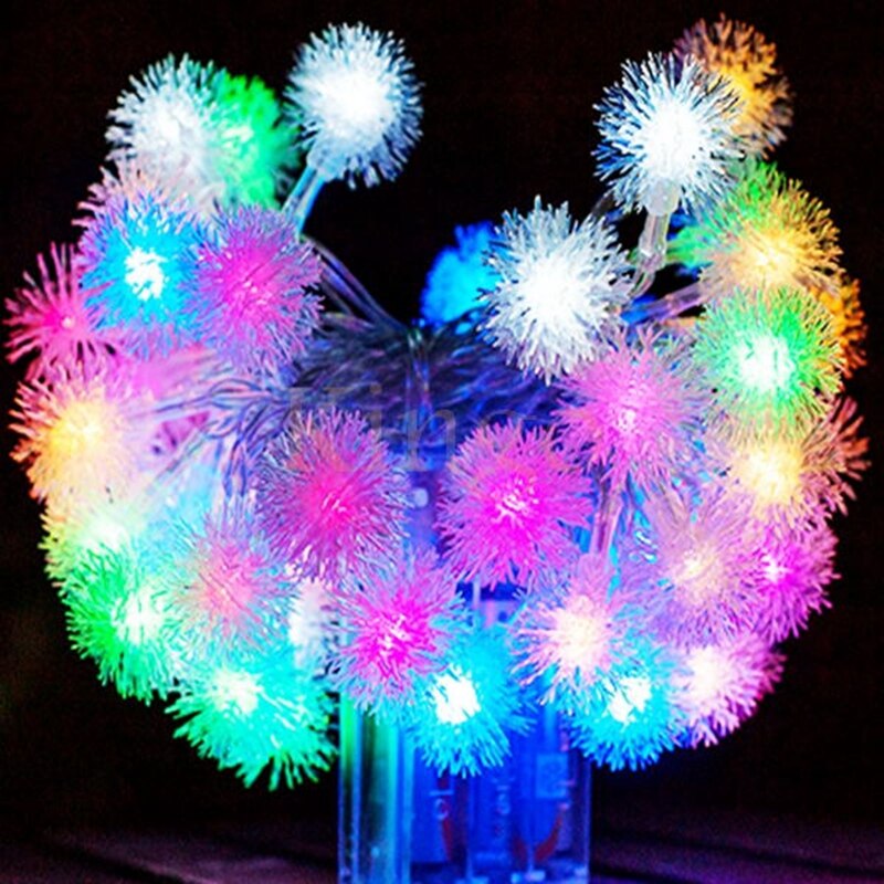 LED Snowflake twinkle string lights Christmas fairy lights Outdoor use Decorations for Year Xmas Wedding Room Party: Multi color / 5M 50LEDs