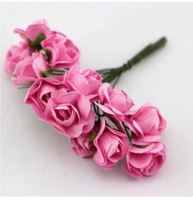 Suef 1Pc Handgemaakte Papier Mooie Bloem Doos Papieren Bloem Simulatie Trompet Rose Bruiloft Decoratie Bloemen @ 3: A 1pc