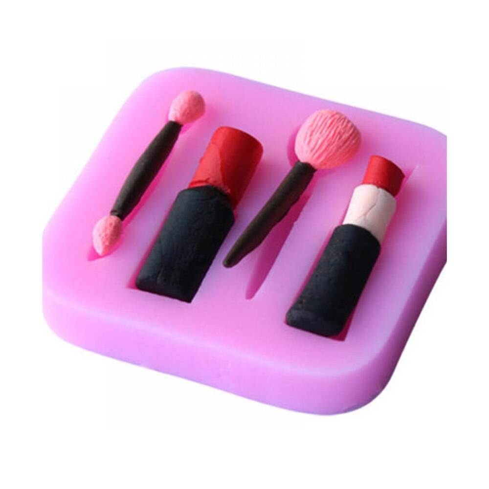 machen-hoch-Werkzeug Lippenstift Nagellack Schokolade Party DIY Fondant Kuchen Dekorieren Werkzeug Silikon bilden Nachtisch Formen