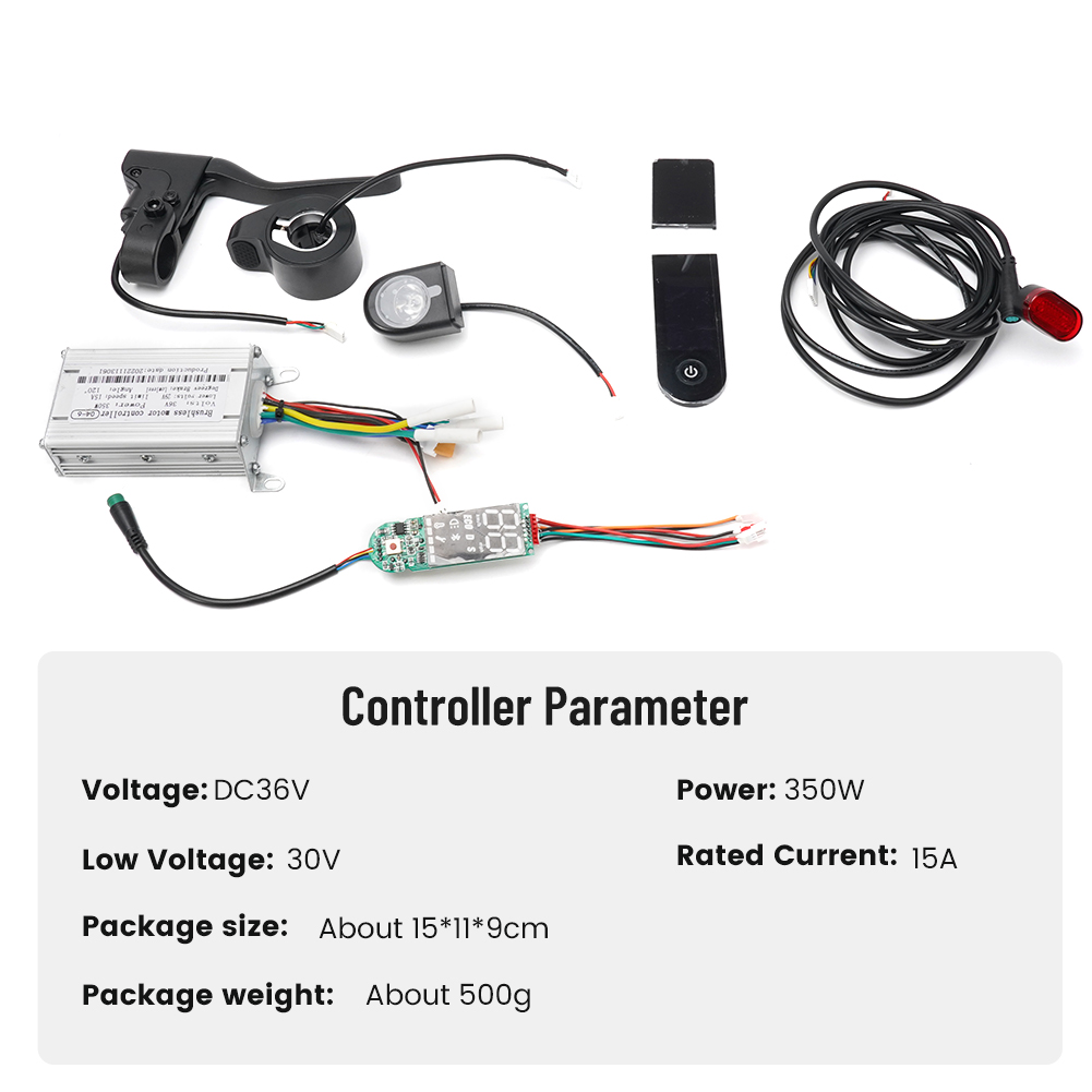 36V 350W Controller Dashboard Beschleuniger Roller Für E-Scooter Controller Dashboard Beschleuniger Roller Ersatzteile Set