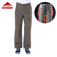 ROYALWAY Winter Warm Camping Hiking Pants Men Outdoor Travel Severe Cold Brave Bit Warm Pants Waterproof Male RPM276C