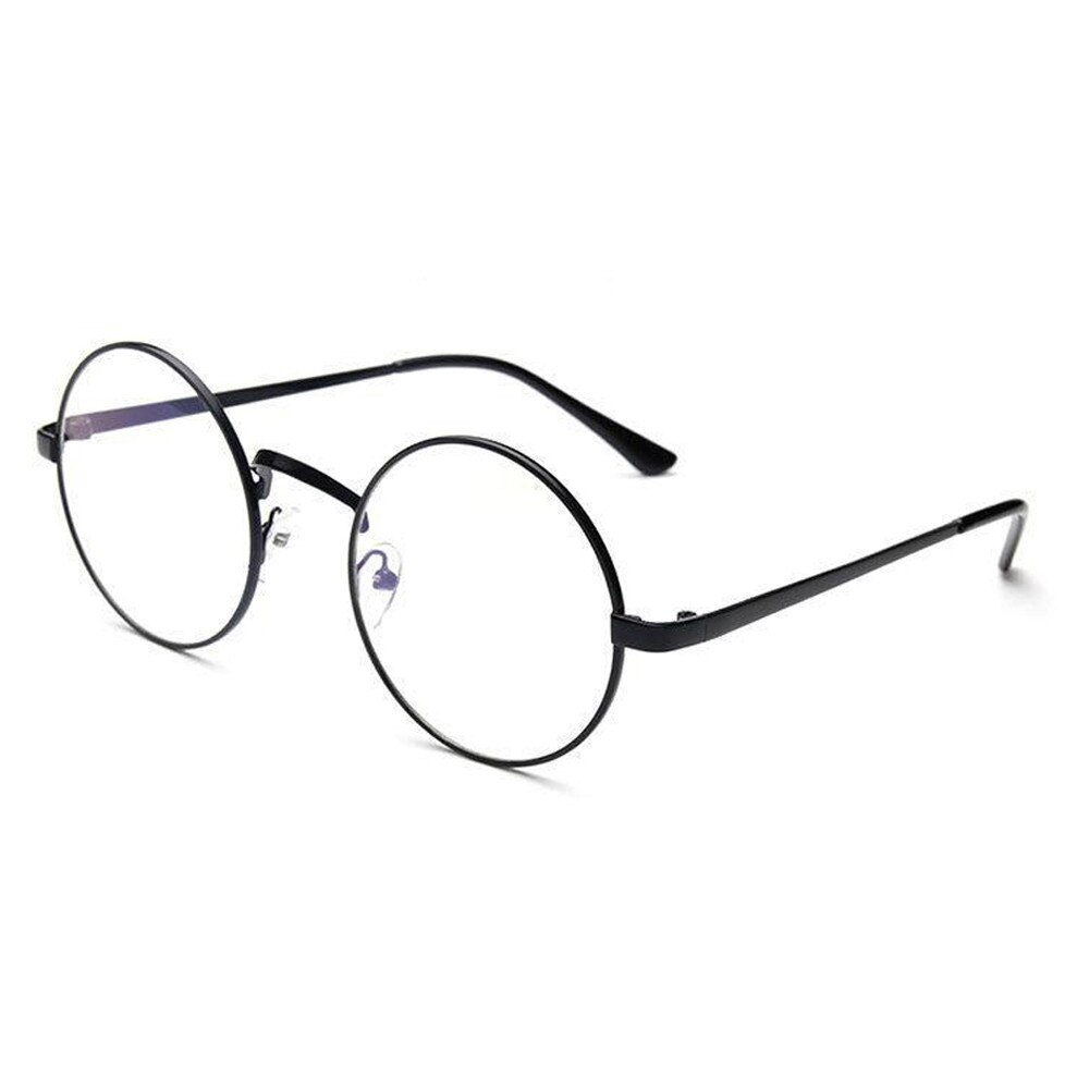 unisex klassisk årgang brille ramme rund linse flat nærsynthet optisk speil enkel metall kvinner / menn brille ramme  #40