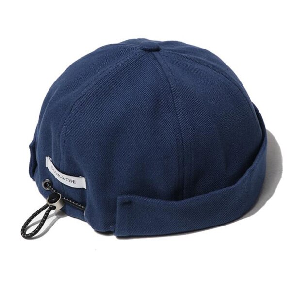 Hip hop cap mænd street casual docker sailor biker hat skullcap loop beanie brimless cap women pumpkin beanie gorra hatte: Flåde