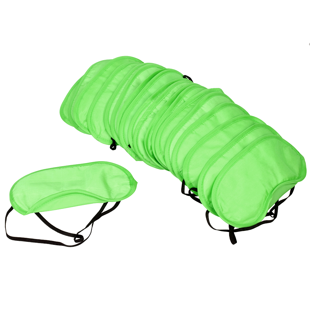 10 Teile/los Weiche Reisen Schlafen Augen Maske Schwarz Schatten Entspannen Schlaf Frauen Männer Augenbinde Augenklappe Nacht Augenklappe: green 10pcs