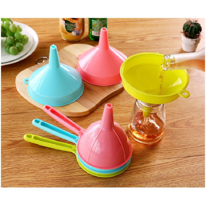 Acessórios de cozinha funil plástico hangable funil para ferramentas de cozinha funil mini distribuidor distribuição óleo gadgets cozinha