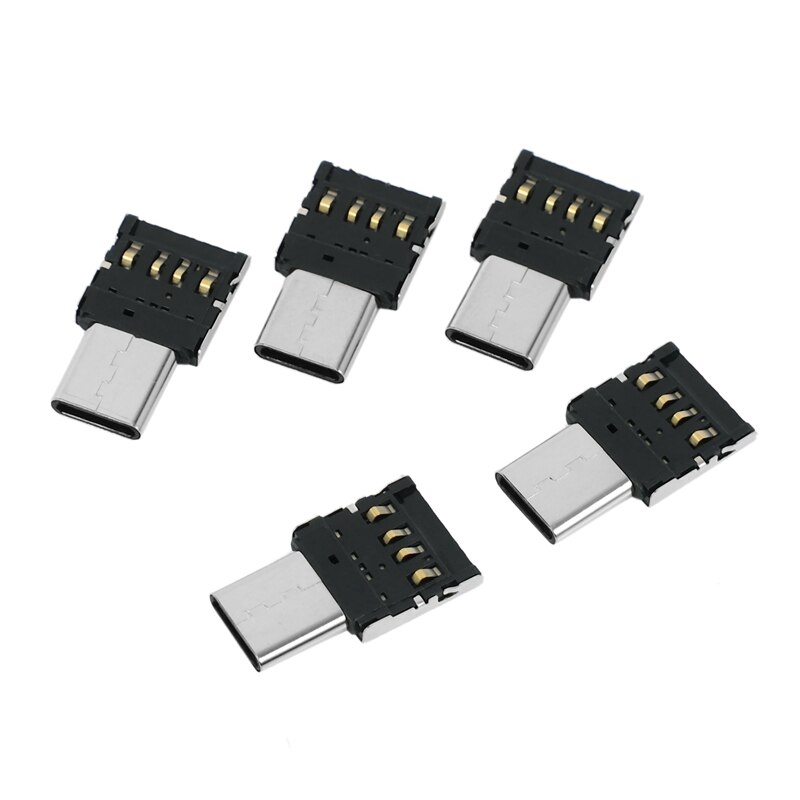 10Pcs Ultra Mini Typ-C USB-C zu USB 2,0 OTG Adapter für Handy Tablet &amp; USB Kabel &amp; Flash Disk