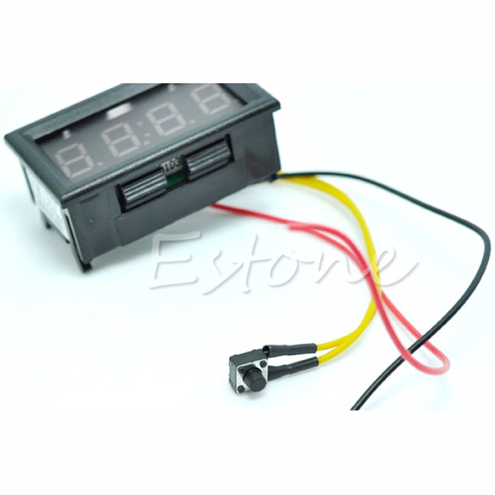 Led-näyttö digitaalinen kello 12v/24v kojelauta auton moottoripyörän lisävaruste 1pc