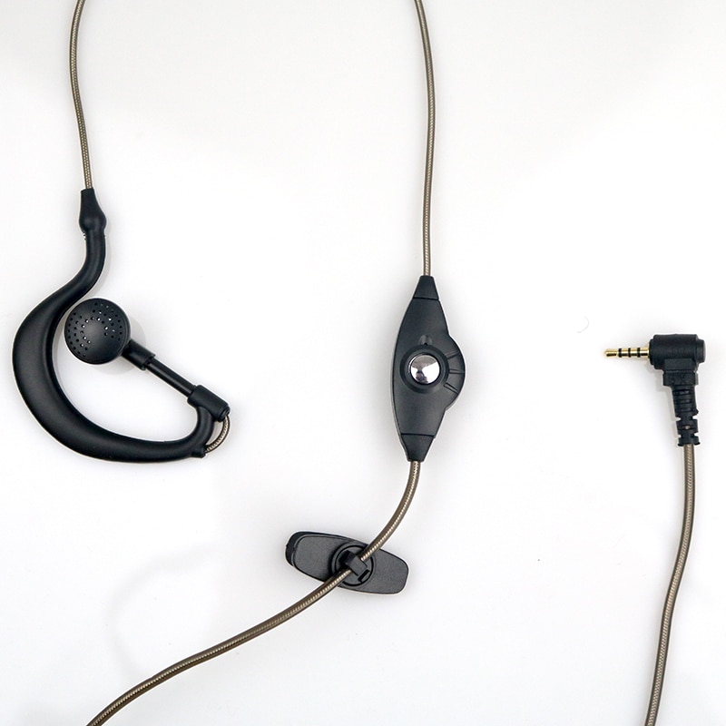 Y head fone de ouvido de microfone ptt de 2.5mm,, de duas vias, rádio, walkie talkie, com fone de ouvido