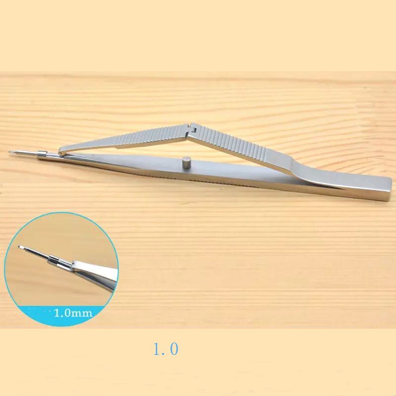 Eye care Microscopy Instruments Stainless Steel Titanium alloy Scleral Bite Cutter Trabecular Straight and Current: Grey