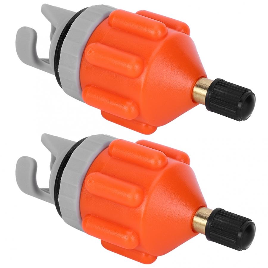 Mini 2Pcs Boat Air Pump Adapter Surfboard Paddle Board Canoe Inflator Adapter Inflatable Boat Kayak Inflator Adapter Heads Acces