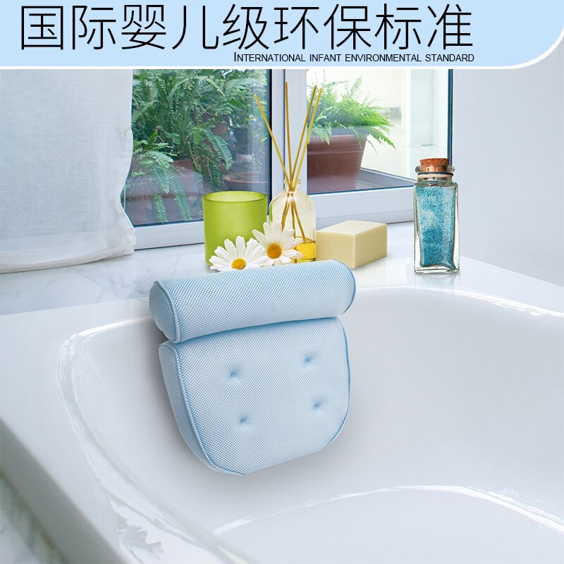 Environment Friendly Odorless Bathtub Pillow Non-slip Bath Pillow Spa Hotel Bathtub Pillow