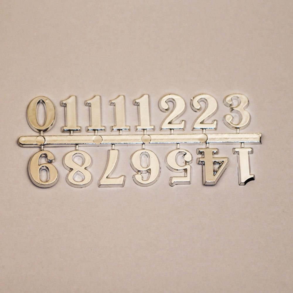 1 Set Quartz Clock Numerals Accessories Arabic Number Roman Numerals Clock Parts Handmade Material Restore Digital Repair Tools