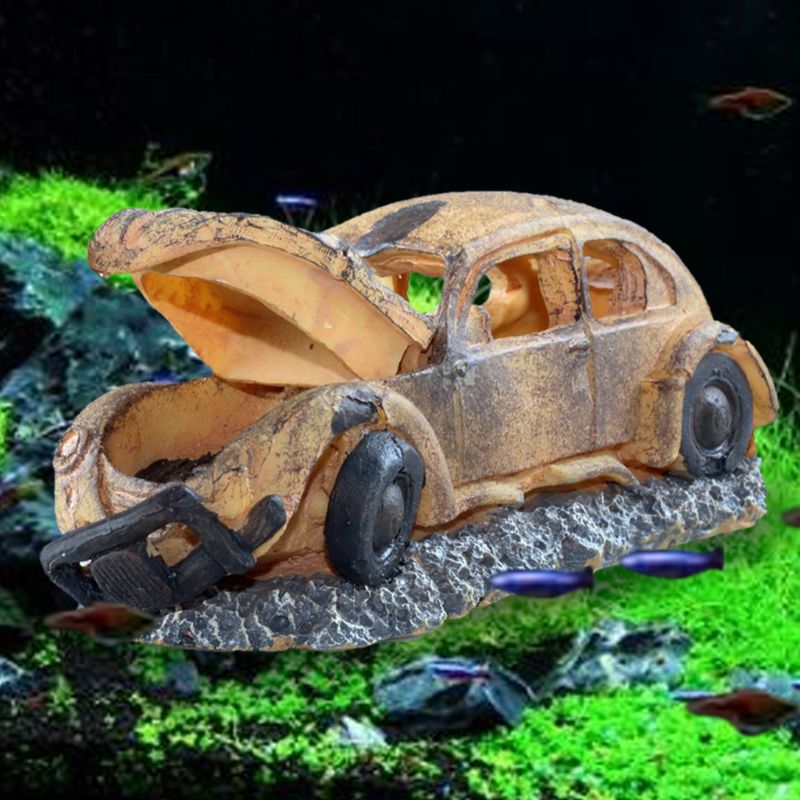 Decoração para carro pneumática com oxigênio, operado à ar, aquário, decoração subaquática, paisagem, tanque de peixes, enfeite