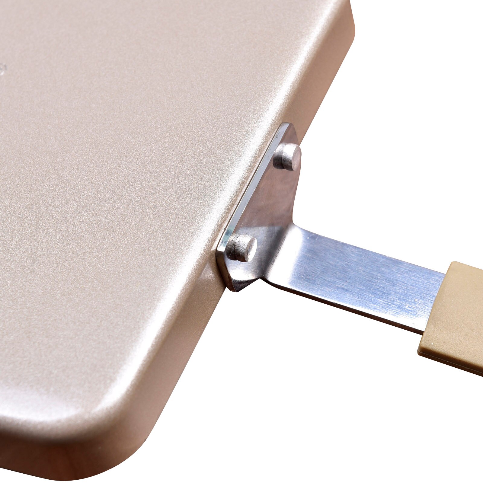 Square Frying Pan with Non-stick Coating Hanging Hole Insulated Handle Kitchen Accessory