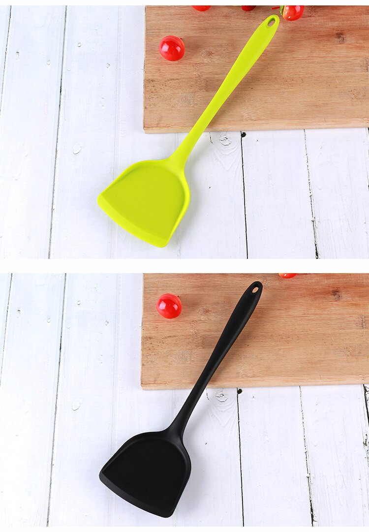 Utensilio de cocina pala de silicona resistente al calor No tóxico No rascador de olores Pan pastel cocina herramienta de cocina HG11987 HG12182-HG12183