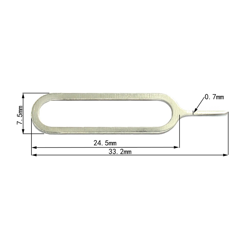 100Pcs Sim Card Tray Naald Opener Pin Ejector Eject Pin Key Removal Tool Voor Iphone Samsung Huawei Xiaomi Redmi meizu