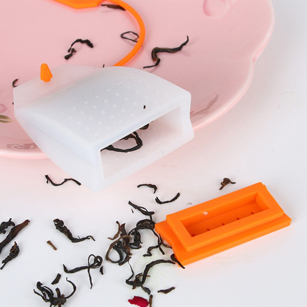 6 stuks herbruikbare siliconen thee-infuser, losse theefilters, theezakjeszeef, theezetapparaat voor theekopjes, mokken en theepotten
