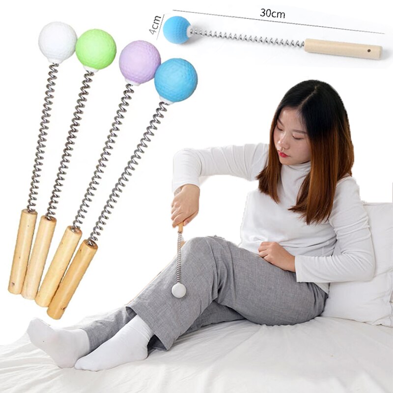 Meridian Hammer zurück Massage Handheld Multifunktions Massage Hammer Golf Massage Hammer Holzgriff Massage Ball Massagegerät