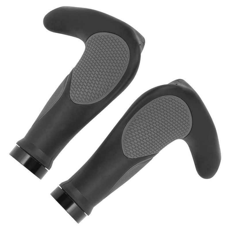 Poignées de guidon de vélo vtt, repose-main, 22.2mm, en corne de bœuf, verrouillage bilatéral