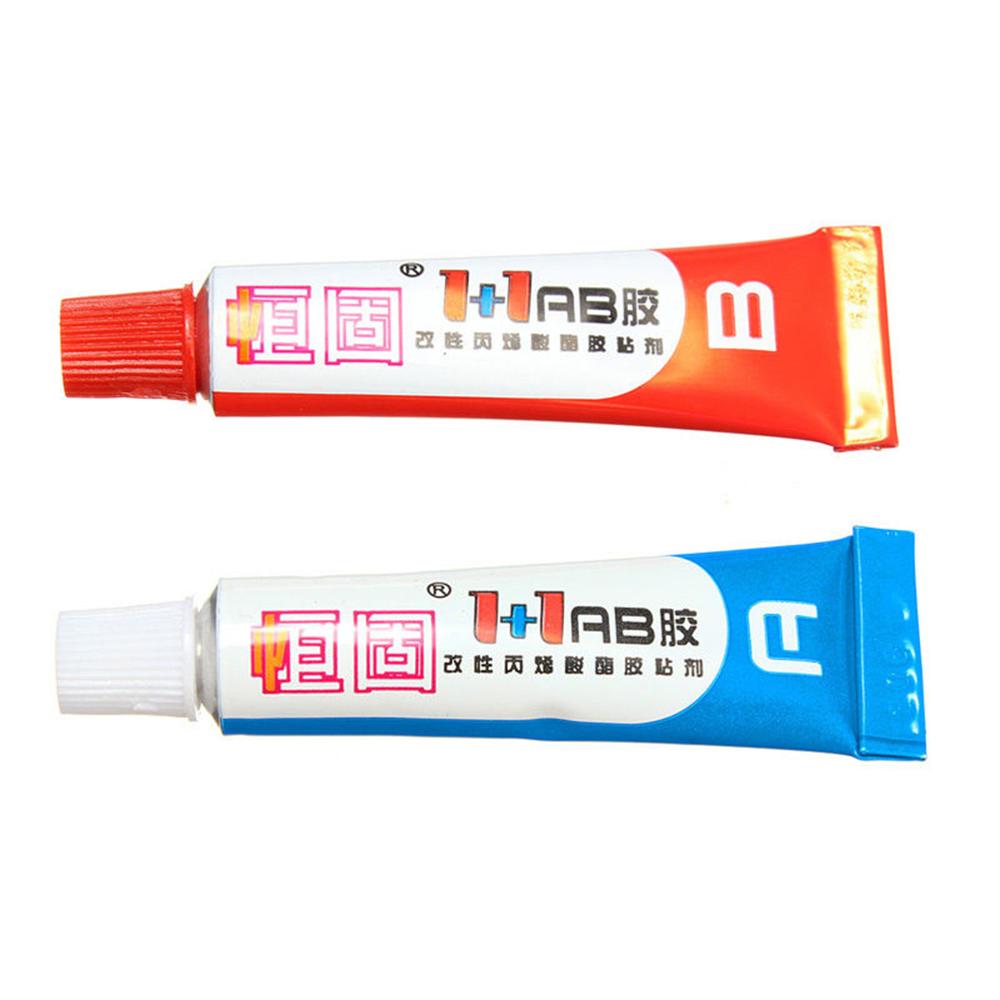 Good 2PC/set Super Strong Epoxy Clear Glue AB Adhesive Cold Weld Plastic Metals Glass Rubber: N1
