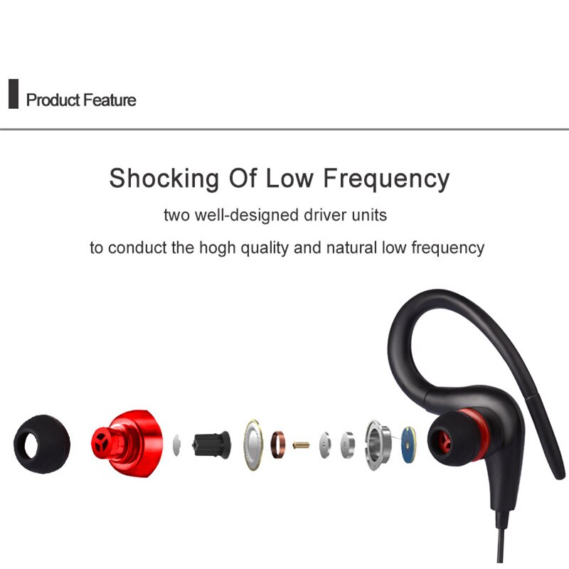 Roreta com fio fones de ouvido 3.5mm earloop estéreo esporte jogging música fones com microfone para xiaomi huawei telefone inteligente