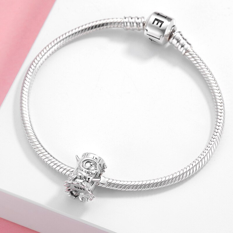 Tree stump Forest Elf series 925 Sterling Silver Metal Beads Charm fit jiuhao Charms Bracelet Women Jewelry Making