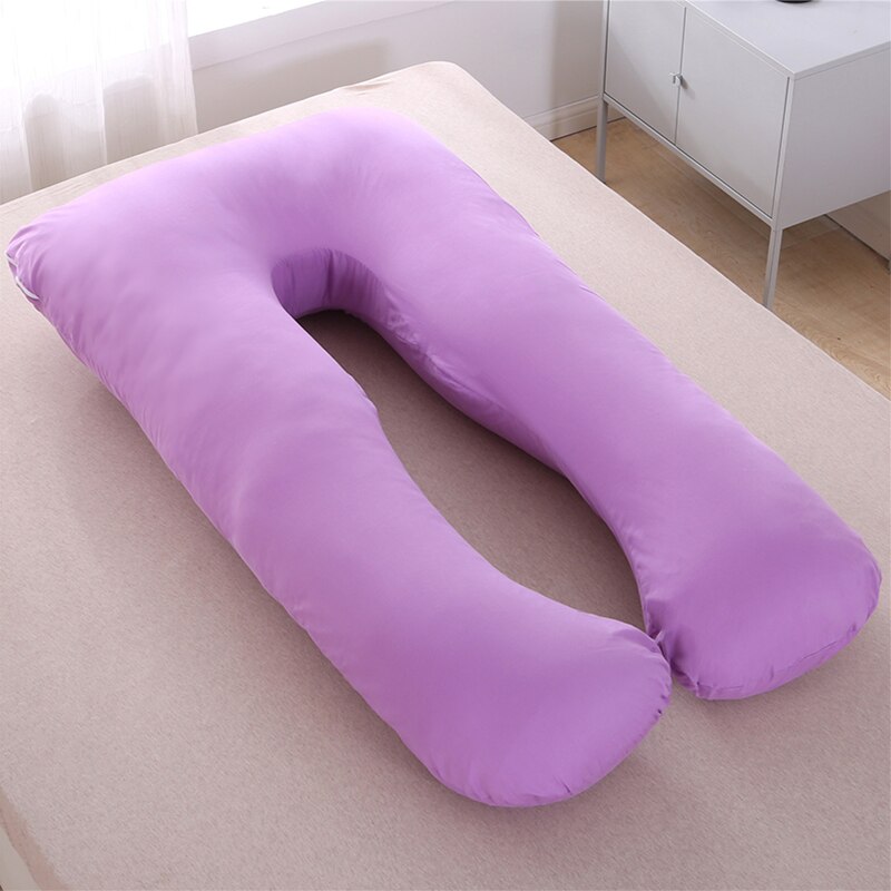 Almohada para mujeres embarazadas, almohada de cuerpo para embarazo, almohadas de algodón con forma de U, almohadas para dormir en el lado del embarazo, 140*75 CMYYF015: YYF015C-140X75CM