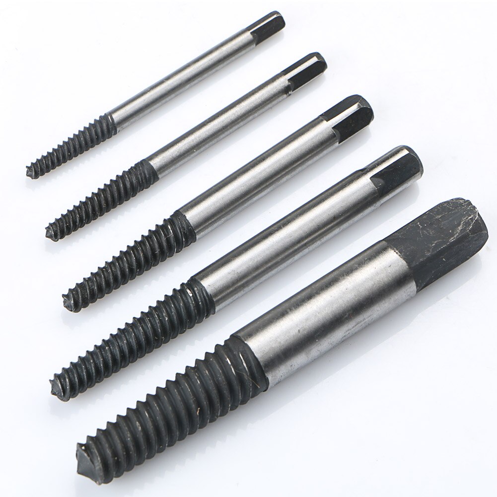 5pc Easy Out Damaged Tap Screw Extractor Drill Bit Broken Bolt Remover Tool for Kitchen Water Mixer Tap
