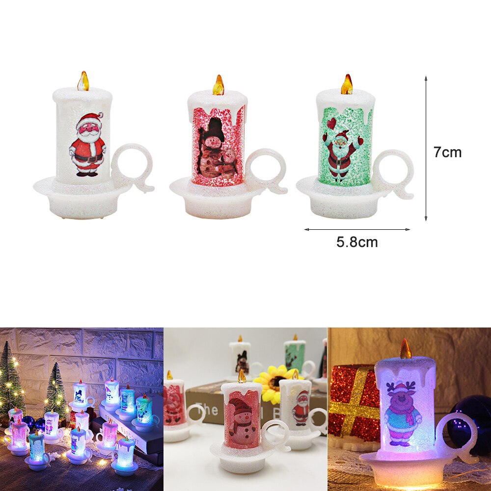 Electronic LED Light Candles DIY Party Wedding festival decoration Realistic Battery-Powered Flameless Candles for Christmas