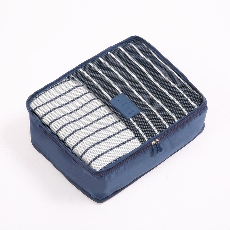 6Pcs/set Travel Luggage Storage Bags Suitcase Packing Set Portable Waterproof Clothes Baggage Cube Cases Organizer bag in bag