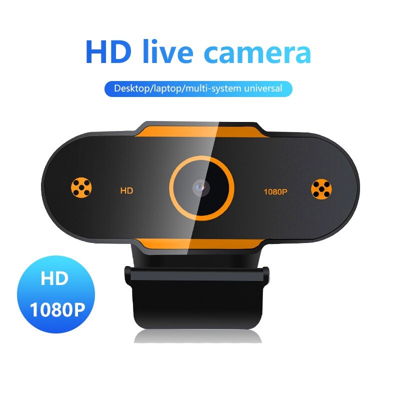 1080P Hd Webcam Met Microfoon Webcam Voor Pc Laptop Plug En Play Driverless Voor Computer Desktop Laptop: Default Title