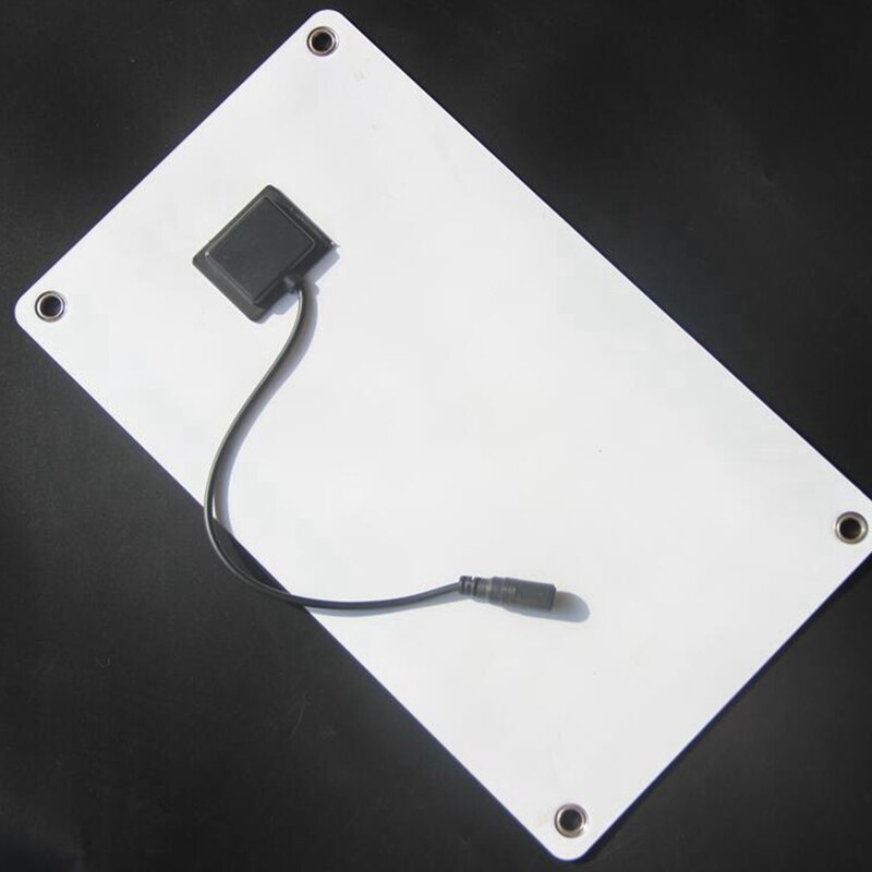 Fleksibelt solpanel 10w paneler solceller cellemodul dc til bil yacht light  rv 12v udendørs oplader