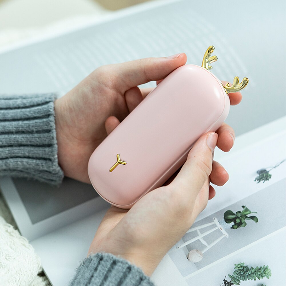hand warmer digital display double-sided temperature control hand warming heater usb charging pocket warmer