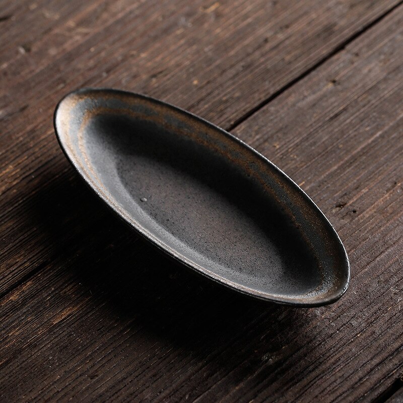 Cerâmica queima de madeira tsp novo chinês retro forno artesanal ferro cozido esmalte kung fu chá conjunto cerimônia acessórios porcelana: Cha cha A