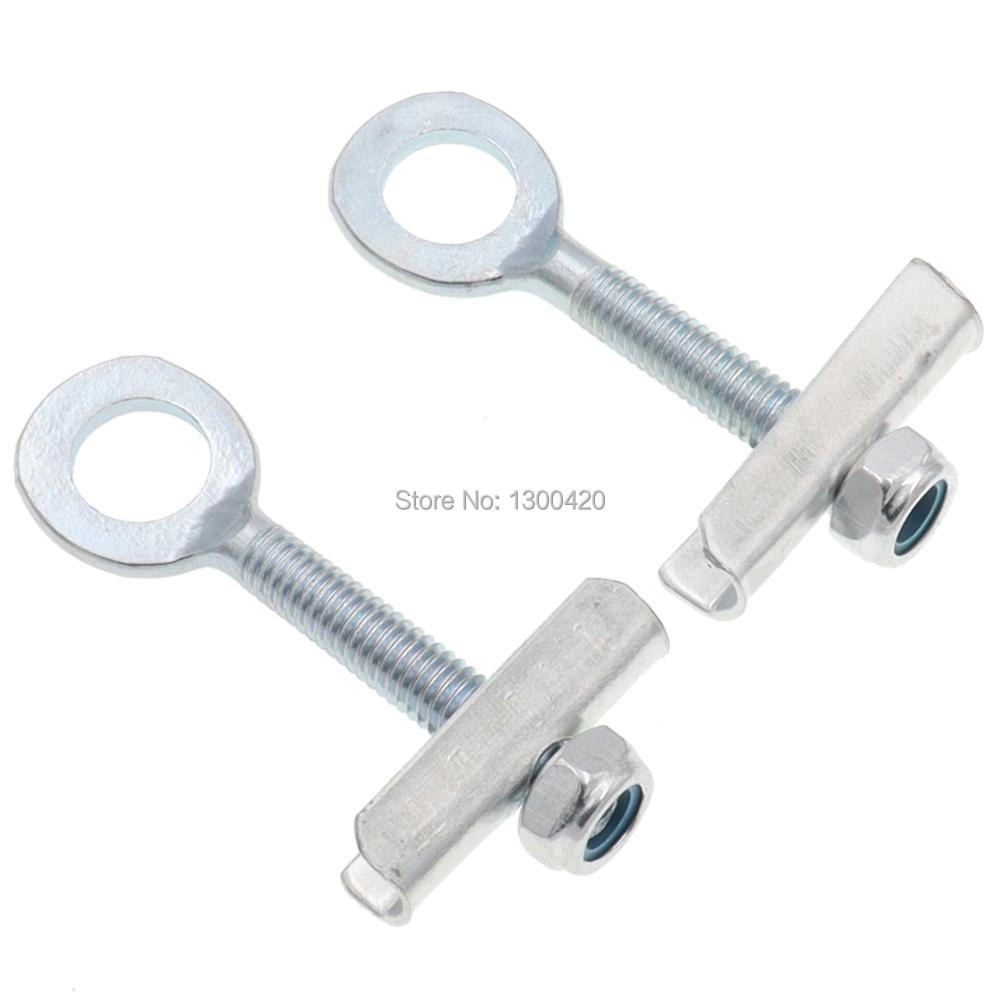 1 Paar Achterwiel As Gat Kettingspanner Richter Voor 49cc 2-Takt 4-Takt Mini Dirt Pit fiets