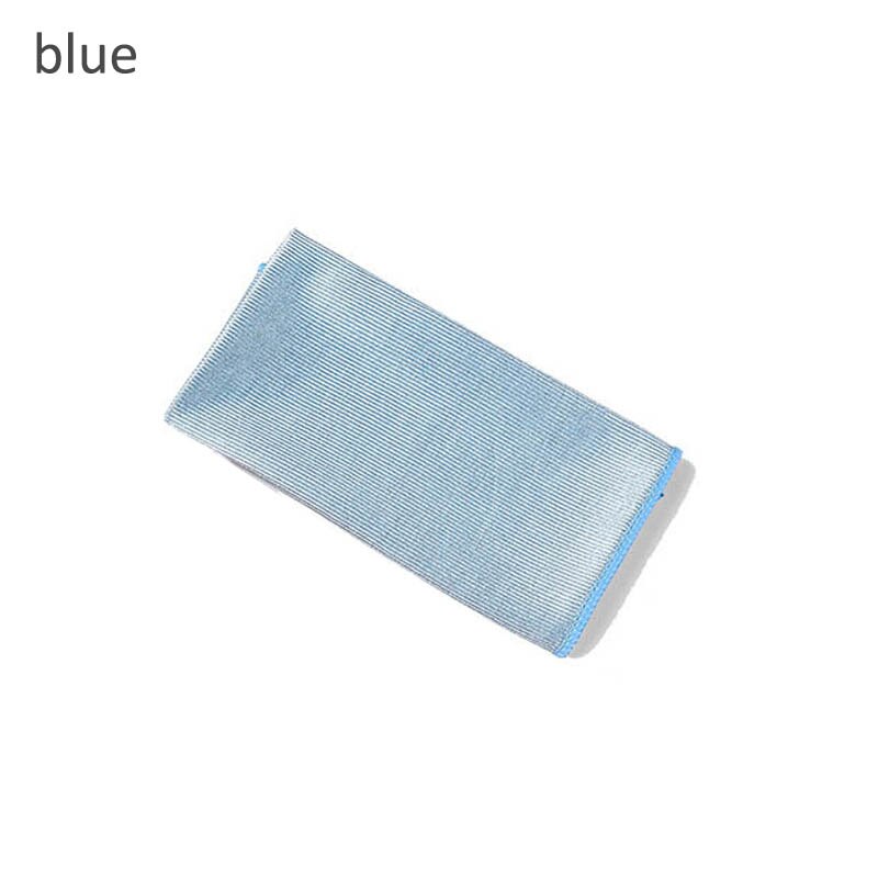Toalla de limpieza de microfibra 3 tamaños, suave, sin rastro, absorbente para limpiar cristales, sin pelusa, paño de limpieza de cocina, 1 Uds.: Azul / 40x60cm