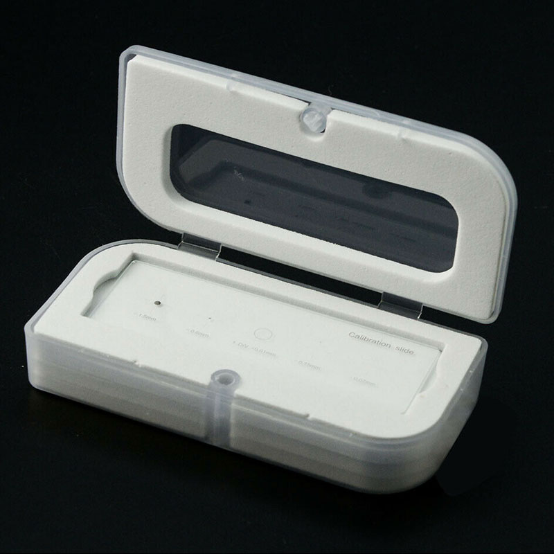 0.01mm 5 Scales Microscope Objective Stage Calibration Glass Slide Micrometer