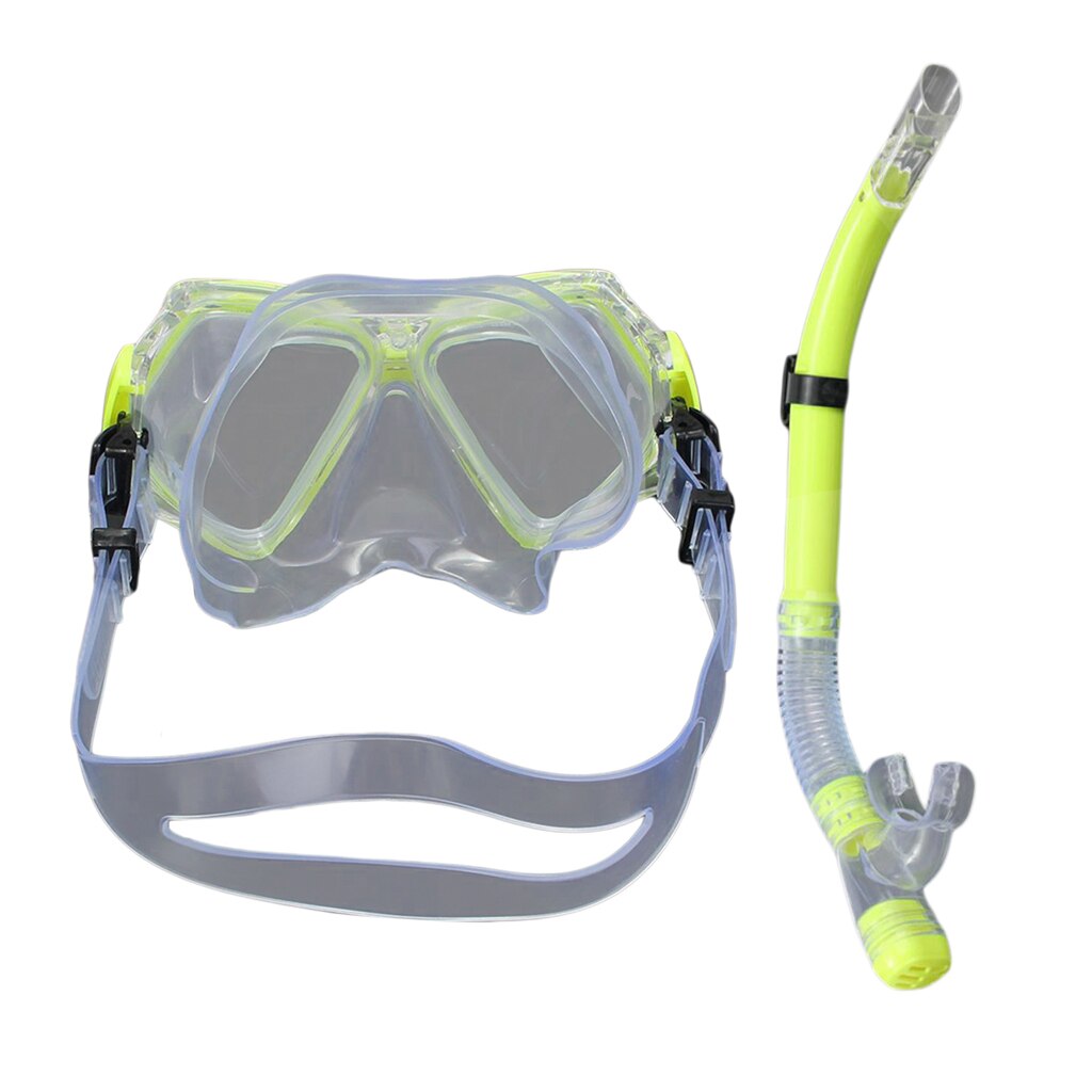 Adult Divers Mask Snorkel Set Dive Snorkeling Scuba Diving Goggles Swimming