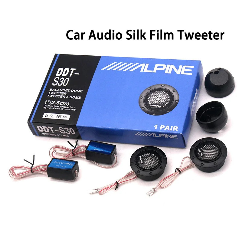 DDT-S30 Auto Tweeter 12-24V Krachtige Auto Audio Speaker Auto Kleine Speaker Set voor Auto Audio Modificatie Speaker