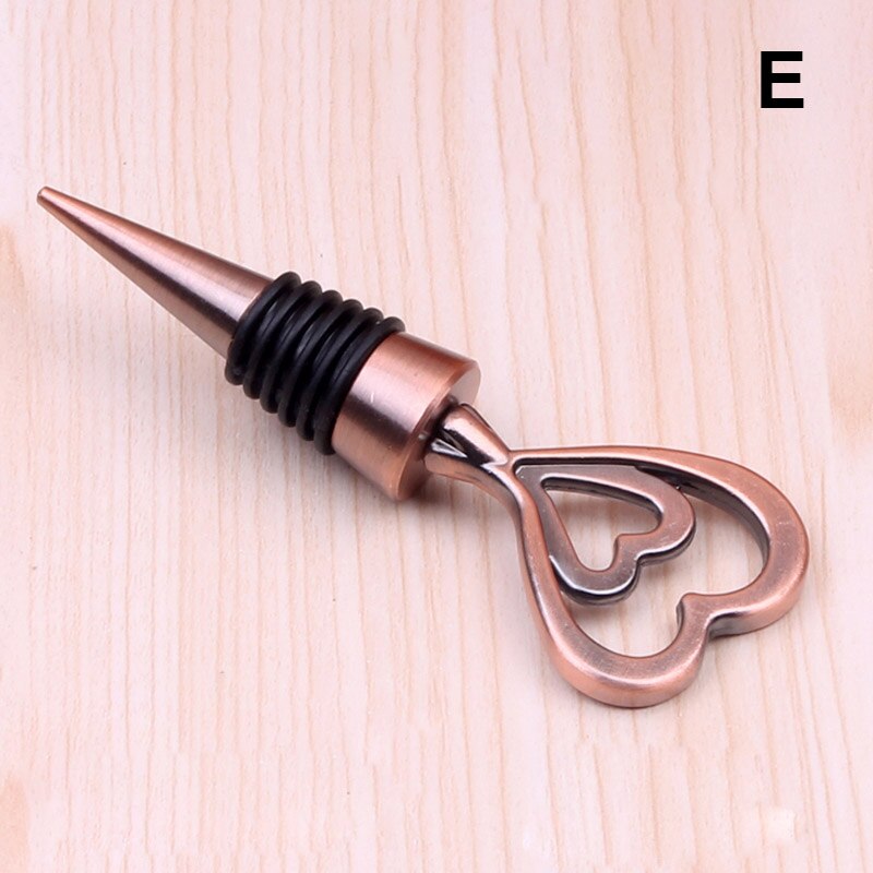 Recién 1 Uds Tapones de botellas de vino de bebidas tapones de botellas de forma de corazón de amor de estrella de mar de vino tapón de sellado MK: 05