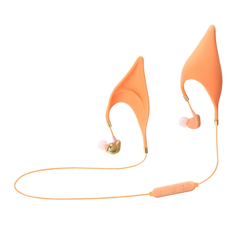 Bluetooth-kopfhörer mit 4.1/3.5mm klinkenstecker, elfenohrenform, in-ear-design, geisterfee-motiv, integriertem mikrofon für kinder