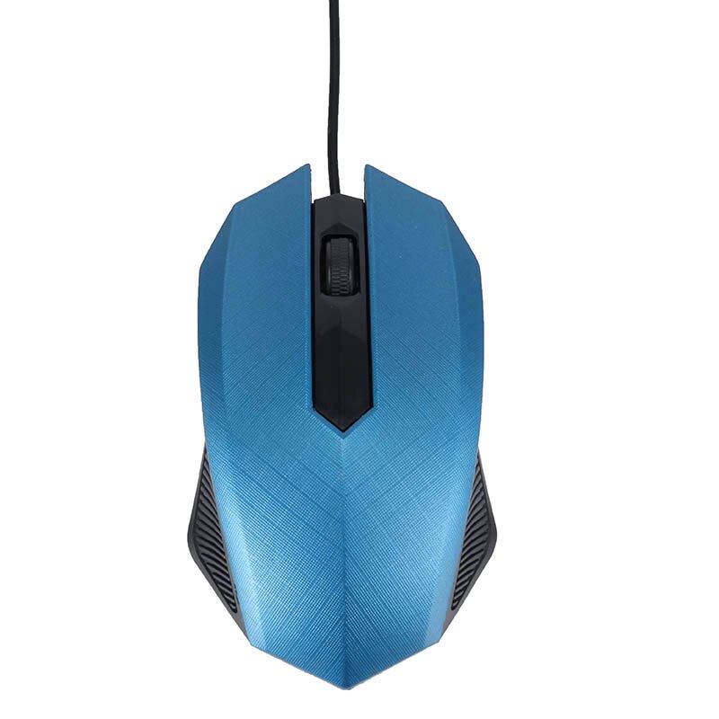 3000DPI Gaming Mouse Optical USB Wired Mouse Mice For Computer Laptops Notebook DOM668: Blue