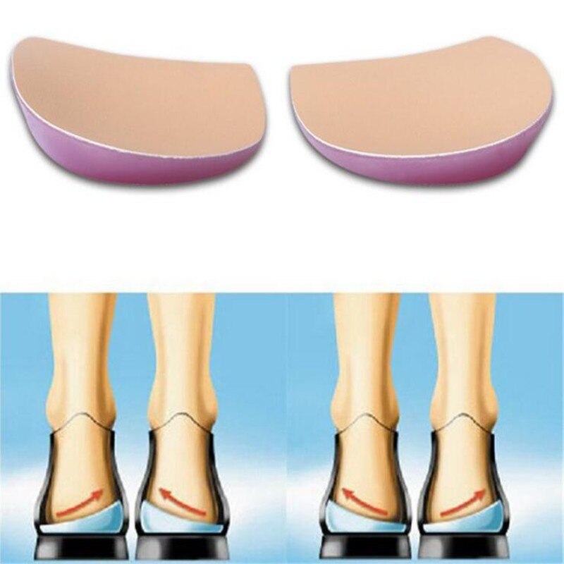 Plantillas ortopédicas para zapatos, plantilla ortopédica de silicona con tacón medio Lateral, elevador de cuña, correctiva, tipo O/X, novedad