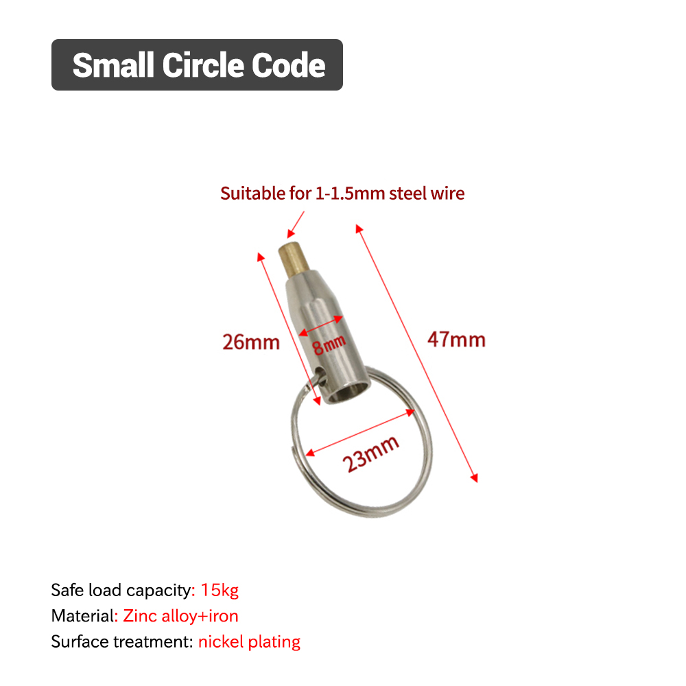 10pcs Steel Wire Rope Self-Locking Hanging Code With Loop Adjustable Cable Buckle Clothing Billboard Sign Suspension Accessories: Gold