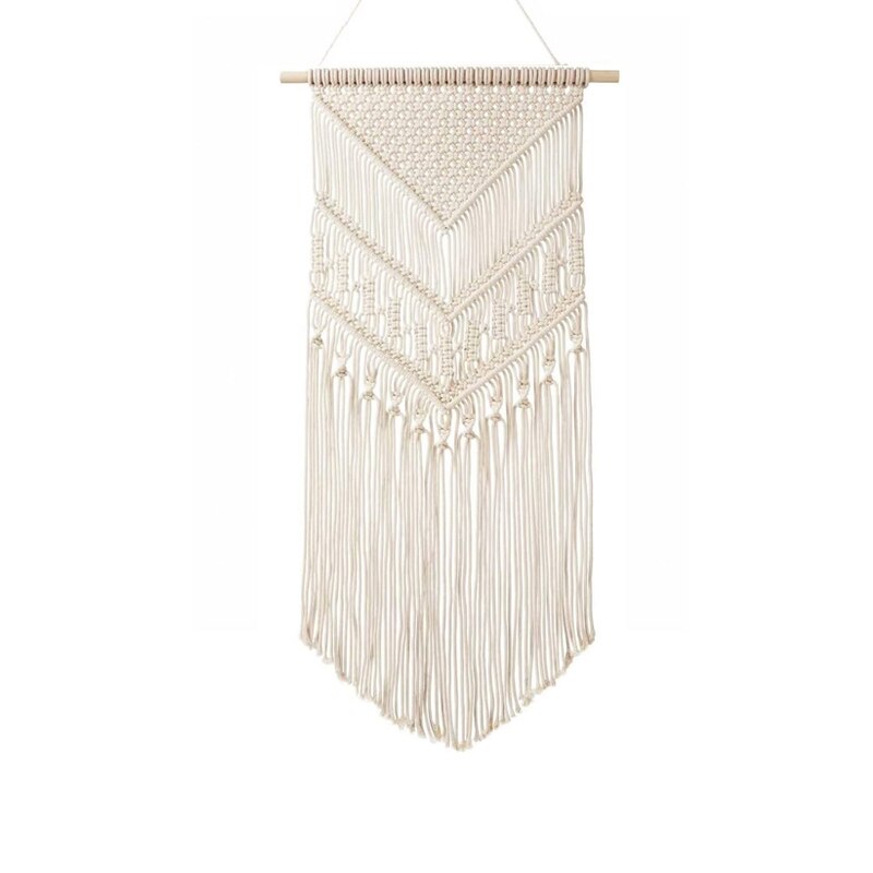 Macrame Wall Hanging Tapestry boho Chic Home Decorative Bohemian Interior Ethnic Apartment Dorm Wall Art Living Room Decorations: Default Title